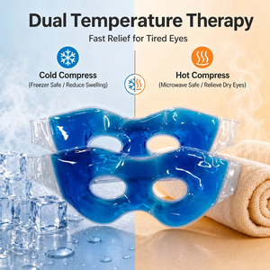 2 pz Spa Gel maschere per gli occhi caldo freddo riutilizzabile impacchi di ghiaccio flessibili comprime terapia per occhi gonfi mal di testa emicranie Stress sollievo - Product Image 4