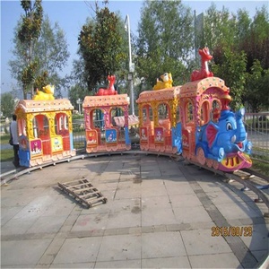 Paseos en <span class=keywords><strong>tren</strong></span> eléctrico para interiores personalizables para bebés, diseño de elefante grande, <span class=keywords><strong>tren</strong></span> turístico para Parque, centro comercial, escuela - Product Image 2