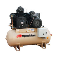 Compresseur d'air à piston alternatif lubrifié à deux étages Ingersoll Rand 2545N7/12 7.5HP 6kW 12bar 303L réservoir pneumatique industriel