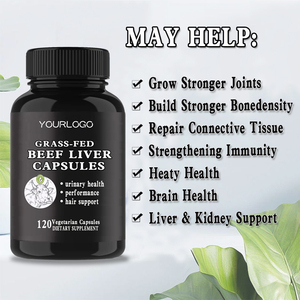 Kapsul Vitamin A Suplemen Hati Sapi <span class=keywords><strong>Halal</strong></span> Iron Grass Fed, untuk Kulit dan Rambut, Kapsul Hati Sapi, Kapsul Tudca Hati Sapi - Product Image 4