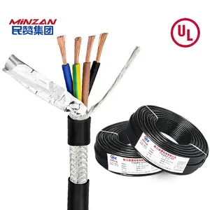 RVVP 0.5Mm 1.5mm 2mm 4mm 6mm 3/4/5 core shielded cable PVC signal shield rvvp wire cable