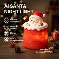 Alkışlayan Noel Işıkları LED Akıllı Üç Hızlı Sevimli Silikon Gece Lambası Odalar İçin Göz Koruyucu Uyku Atmosferi Alkışlayan Işık