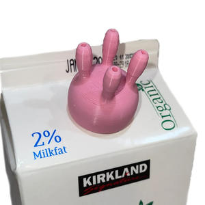 Tapa de Botella de Leche con Diseño 3D de Vaca Giratoria, Divertido Embudo para Verter Leche - Product Image 2