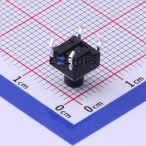 UK-B0202-G7-250 Tactile Switch Through hole-4P,6x6mm Switch Single Pole Single Throw Round Button 2.5N Through Hole - Product Image 2