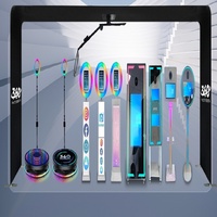 Appareil photo photomaton GT GT-1 pour événements de mariage, compatible avec les appareils photo reflex numériques/numériques, les smartphones et les iPad de 12,9 pouces, en alliage d'aluminium portable, magique