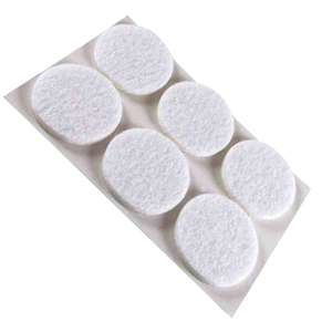 Adesivi Rotondi in Feltro 20 mm - Marrone - Blister da 10 Pezzi - Product Image 1