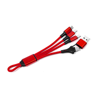 Accessoires Téléphoniques à Prix Abordable : Câble Chargeur Type C 5-en-1, Adaptateur et Porte-clés Multi-fonctions 5-en-1 pour iPhone 17