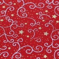 Tissu polaire tricoté 100% polyester avec motif imprimé en feuille, coloré et vibrant, résistant au rétrécissement, pour table de Noël, idéal pour les filles