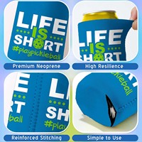 Manchons isothermes de luxe personnalisables en néoprène souple et léger, pliables, avec logo personnalisé par sublimation, pour canettes de cola DIY