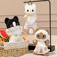 Peluche Sac de Poils en Forme de Chat Mignon, en Polyester, Unisexe, pour Enfants, Poupée Réconfortante, 14 Ans et plus, Cadeau du Nouvel An, Vente en Gros