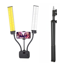 Kit de Iluminación LED para Estudio Fotográfico, 368 LED, Temperatura de Color Ajustable 3200K-5600K, Soporte de Luz de Aleación de Aluminio y Plástico, Bolsa, Luz Suave - Product Image 2