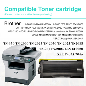 Cartouche de toner compatible Brother TN-350 TN-2000 TN-2025 TN-2050 TN-2075 TN2085 TN-25J TN-2005 LEN LT2020 XER P203A 204A - Product Image 2