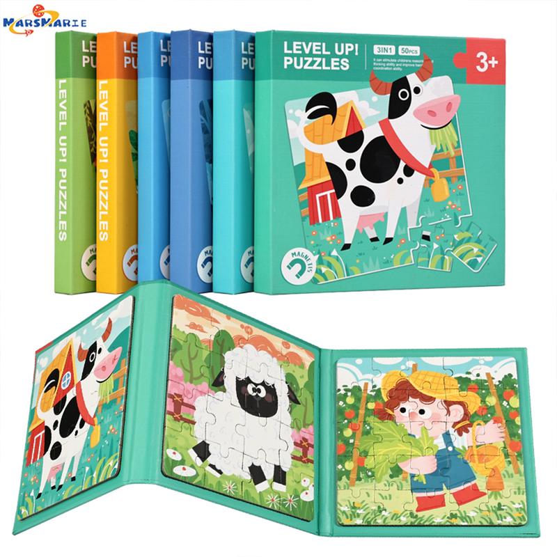 3 in 1 Educational Puzzle Book
