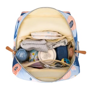 Nouveau tissu bébé <span class=keywords><strong>sac</strong></span> à couches multi-fonction épaule <span class=keywords><strong>sac</strong></span> à main mère et bébé Pack à la mode léger poussette sacs suspendus - Product Image 6
