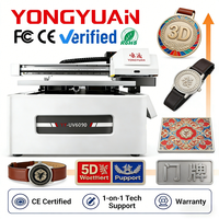 Imprimante UV DTF YONGYUAN Xp600 avec laminateur à feuille d'or 60x90cm à plat pour têtes d'impression XP600/I1600, machine rotative 3D pour bouteilles à 3 têtes
