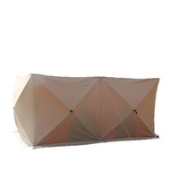 Paravent de camping pliable double couche imprimé, coupe-vent et imperméable, toutes saisons, pour barbecue en extérieur au Moyen-Orient