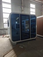 Casa Cápsula Apple Cabin Container Móvel Expansível de Montagem Rápida e Fácil com Banheiro para Sala de Estudo