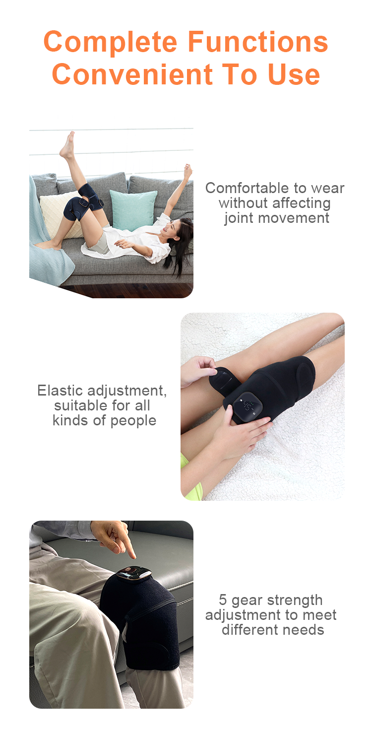 Handle Heat Electric Knee Massager Pad Infrared Physiotherapy For Relieve Knee Pain