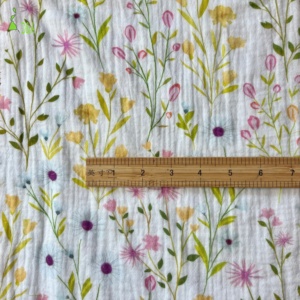 Comfortable Customized Customized Soft Muslin Fabric <strong>100</strong>% <strong>Cotton</strong> Double <strong>Gauze</strong> Fabric for Baby Cloth and Towel - Product Image 5