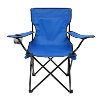Fauteuil pliant moderne pour événements sportifs avec porte-gobelet, structure en acier, tissu Oxford, gain de place, pour hôtels et activités sportives en extérieur