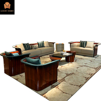Muebles de lujo de una sola parada, solución de diseñador italiano, para mejorar el hogar, sala de estar, muebles de arte, conjunto de sofá