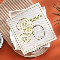 Groothandel Fruit Ontwerp Keuken Schoonmaak Zweeds Vaatdoek Handdoek Katoenen Doek Voor Het Afvegen Van Gerechten Tafel