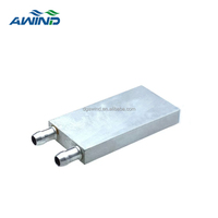 Bloc de refroidissement à eau en aluminium Refroidisseur liquide Dissipateur thermique 80 X 80 Kit de bloc d'eau pour CPU GPU Semi-conducteur