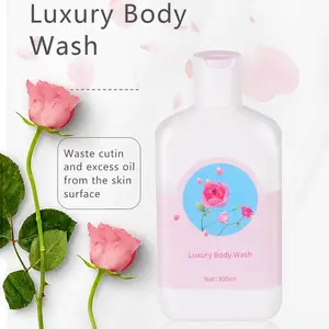Body Wash Private Label Wreedheid-Vrije Diepe Reiniging Whitening & Kruiden Organische Roos Body Wash Voor Wit Lichaam