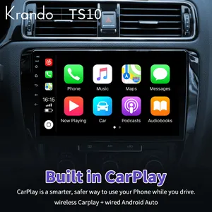 Krando Autoradio Android 12.0 9 Inch Multimedia Car Navigation Player For Volkswagen Sagitar Jetta Bora 2011-2018 4G Wifi