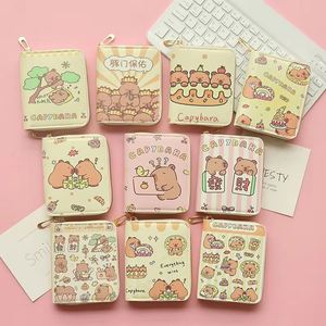 Custom PU Leather Card Wallet with <b>Key</b> <b>Chain</b> Cute and Stylish Compact Zipper ID <b>Holder</b> for Business Use - Product Image 5