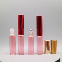 Flacon en verre personnalisé 3ml 5ml 10ml Flacon à bille pour huile essentielle Flacon à bille double extrémité pour parfum Bille en acier inoxydable
