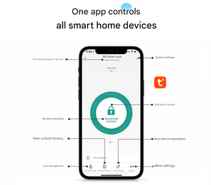 <span class=keywords><strong>Caja</strong></span> de Seguridad Inteligente con APP Tuya, Huella Dactilar, Contraseña, Tarjeta IC, <span class=keywords><strong>Caja</strong></span> de Seguridad Impermeable para Exteriores para <span class=keywords><strong>Airbnb</strong></span> y Administración de Propiedades - Product Image 6