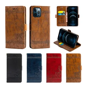 Leather Flip Cover Cases For IPhone 11 13 12 Mini 14 Plus For IPhones 15 16 Pro Max With Kickstand Wallet Holder Phone Case