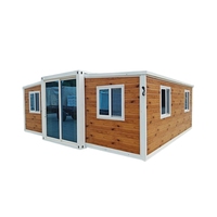 Maison modulaire préfabriquée en bois extensible personnalisée de 20/40 pieds Maison portable en conteneur pour salon et hôtel