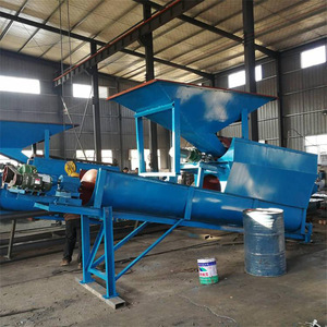เครื่องล้างทรายแบบสกรีนเกลียว เครื่องแยกทราย มอเตอร์ AC สีน้ำเงิน อุปกรณ์ทำเหมือง - Product Image 2
