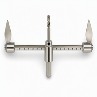 Scie cloche réglable 2-7 pouces à double aile en acier à haute teneur en carbone pour plâtre, tuyaux, carrelage, cloisons sèches et plafonds encastrés