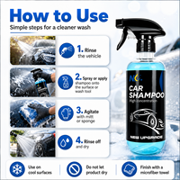 Shampooing et cire pour voiture pH neutre, mousse de lavage pour detailing automobile