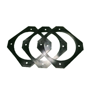 Guarnizioni Piatte Antivibrazioni Perforate in Gomma Siliconica, Butilica e Fluorocarbonica Personalizzate per la Lavorazione di Guarnizioni a Flangia - Product Image 3