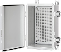 Boîtiers de jonction étanches IP65 en plastique ABS gris clair de taille personnalisable, boîtiers électriques extérieurs en PC avec dimensions 400*300*200MM