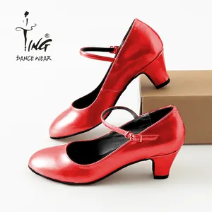 Custom Dance Shoes Wholesale Reflective Leather Dance Shoes Tango Dance Shoes Practice Wear