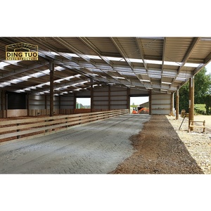 Structure en acier ASTM robuste pour étable à bétail, laiterie, hangar, maison, soudage, découpe, pliage, structure en acier lourd à grande portée - Product Image 4