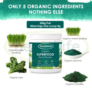 Marque privée Healthife Supergreen Poudre organique Super Greens Poudre