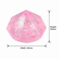 Nouvelle balle anti-stress en maltose à paillettes diamantées, mignonne, à rebond lent, jouet émotionnel