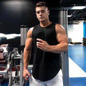 Camiseta sin Mangas Deportiva para <span class=keywords><strong>Gimnasio</strong></span>, Marca de Deportes, para <span class=keywords><strong>Hombre</strong></span>, Estilo Musculoso, Camiseta sin Mangas, Ropa Deportiva, Chaleco de Fitness - Product Image 4