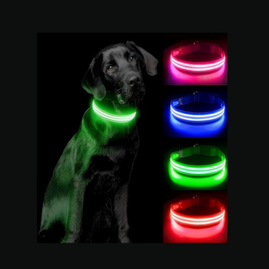 Collier LED pour chien en gros, rechargeable par USB, lumineux pour la sécurité nocturne, pour petits, moyens et grands chiens - Product Image 1