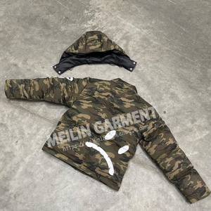 Winter Thick <b>Camo</b> Camouflage Windbreaker Bubble <b>Jacket</b> Manfactuers Custom Down <b>Camo</b> Puffer <b>Jackets</b> for Men - Product Image 3