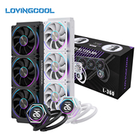 Lovingcool Heatsink Factory Vente en gros de refroidisseurs CPU AIO 360mm, faible MOQ, personnalisé pour boîtier d'ordinateur de jeu, refroidisseur liquide CPU, produit phare