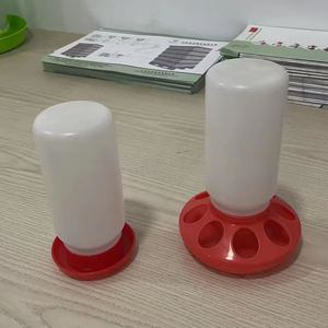 DD1274 Kit de mangeoire et d'abreuvoir suspendu durable pour oiseaux et volailles, seau sans fuite, abreuvoir pour poulets, mangeoire pour poussins - Product Image 2