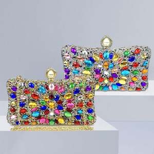 Düğün Gelinlik Balo Elmas Taşlı Çanta Kadın Boncuklu Kristal Debriyaj Abiye Çanta - Product Image 3