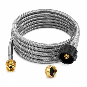 Conector Flexible Personalizado, Adaptador de Propano, Tubería de Extensión de Gas, Suministro de <span class=keywords><strong>Agua</strong></span> a Alta Presión, Manguera Trenzada de Acero Inoxidable 304 316 - Product Image 3